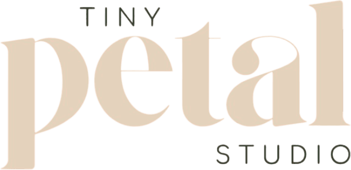 Tiny Petal Studio Florists Cream Logo